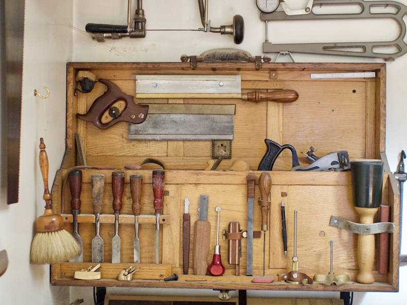 Workbench with tools — honey-do list and home repairs