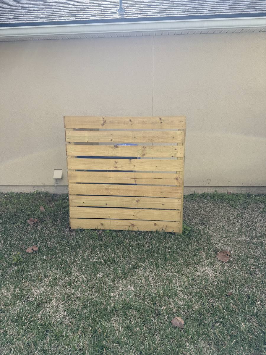Finished trash can enclosure build